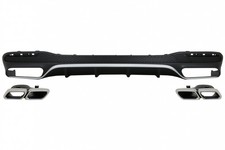 Diffusor Auspuffspitzen f&uuml;r Mercedes GLS X166 SUV Facelift 09.15-19 GLS63 Look