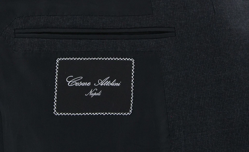 Cesare Attolini Charcoal Gray Super 130's Suit - 44/54 - (CA817171) - Image 4 of 4