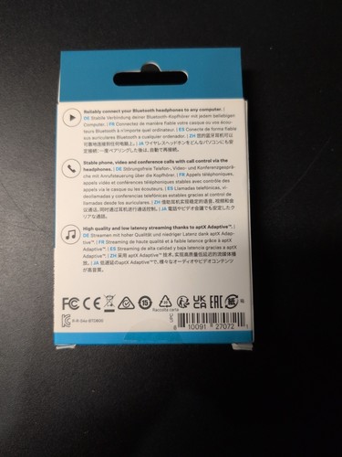 Dongle Bluetooth Sennheiser Audio BTD 600, avec Adaptateur USB-A/USB-C - Neuf dans sa boîte - Photo 2/4