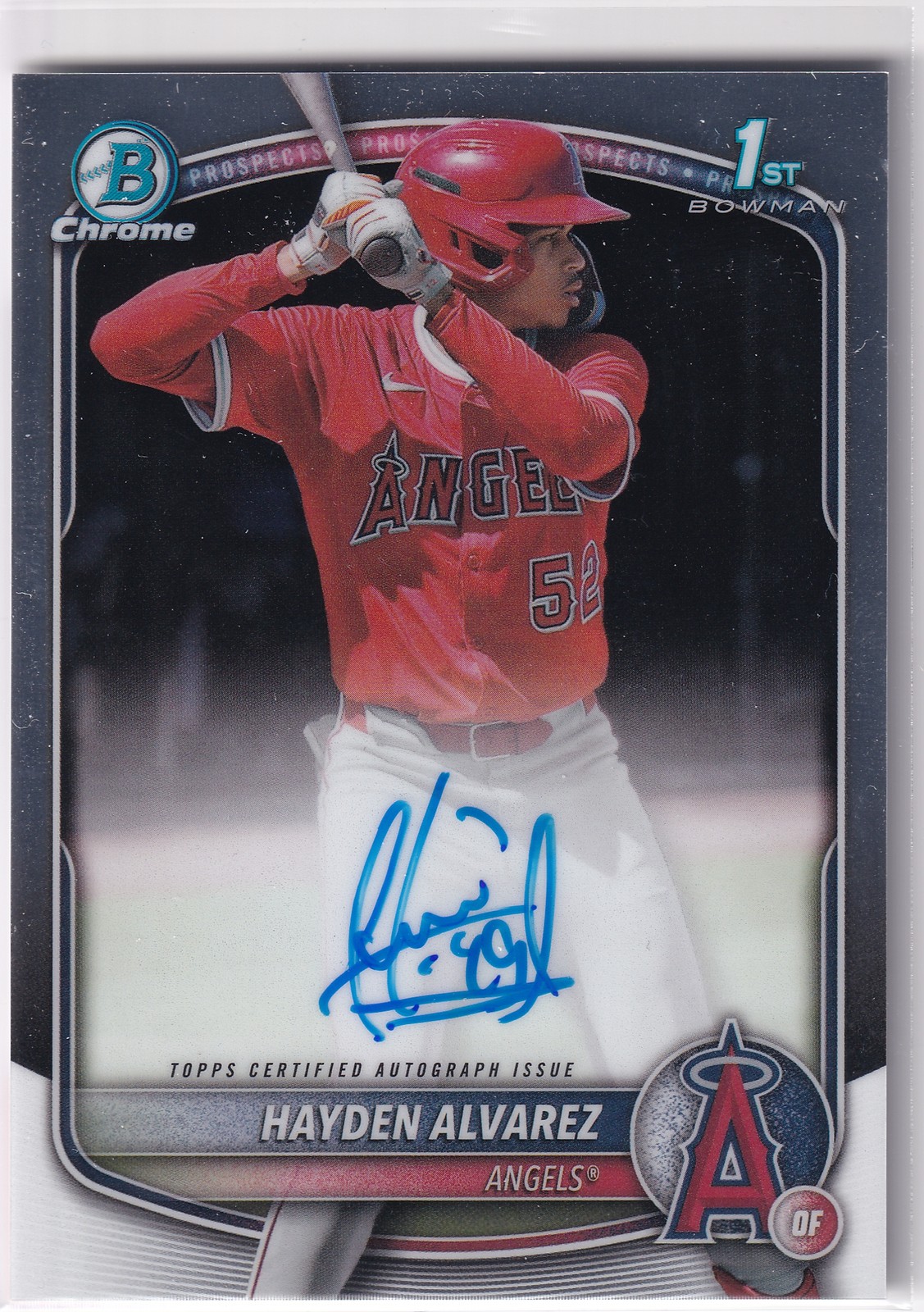 2025 Bowman #CPA-HA Hayden Alvarez Chrome Prospects Autographs