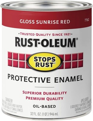 Rust-Oleum Stops Rust Brush On Paint, Indoor/Outdoor Protection,( Choose Color )