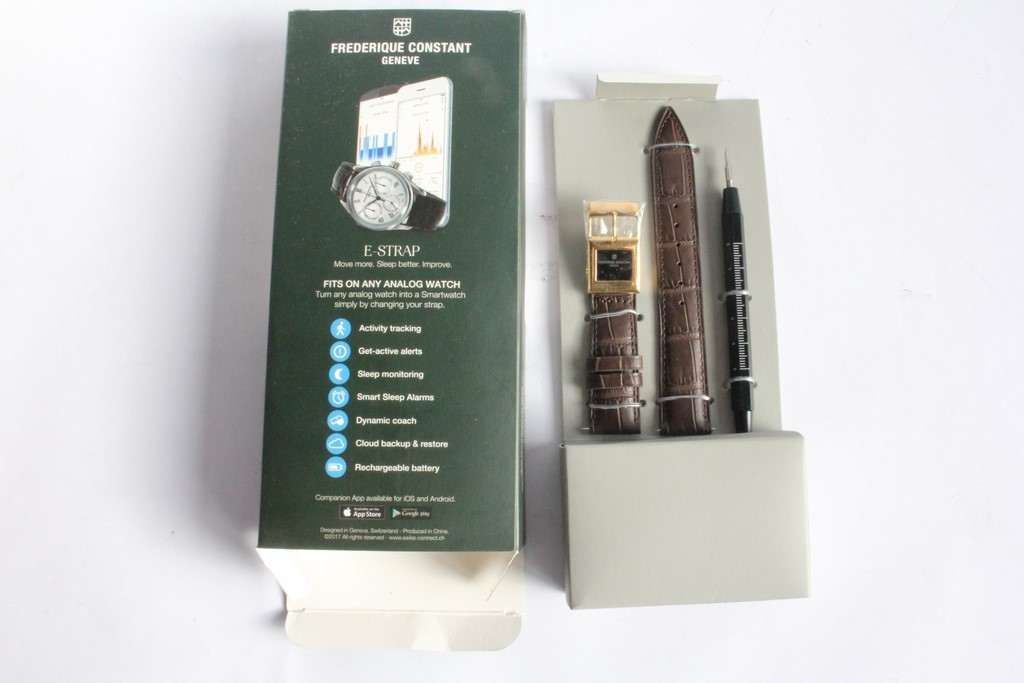 FREDERIQUE CONSTANT Dark Brown Leather e-Strap Sm… - image 3