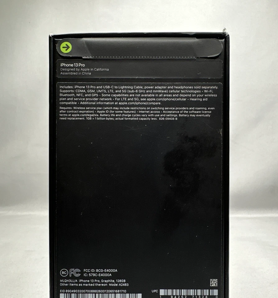 Apple iPhone 13 Pro - 128GB - Graphite (AT&T Locked) - NEW SEALED! - Image 2 of 3