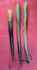 Handmade Real Buffalo Horn Shoehorn   Long Handle Shoe Helper for Seniors, Back