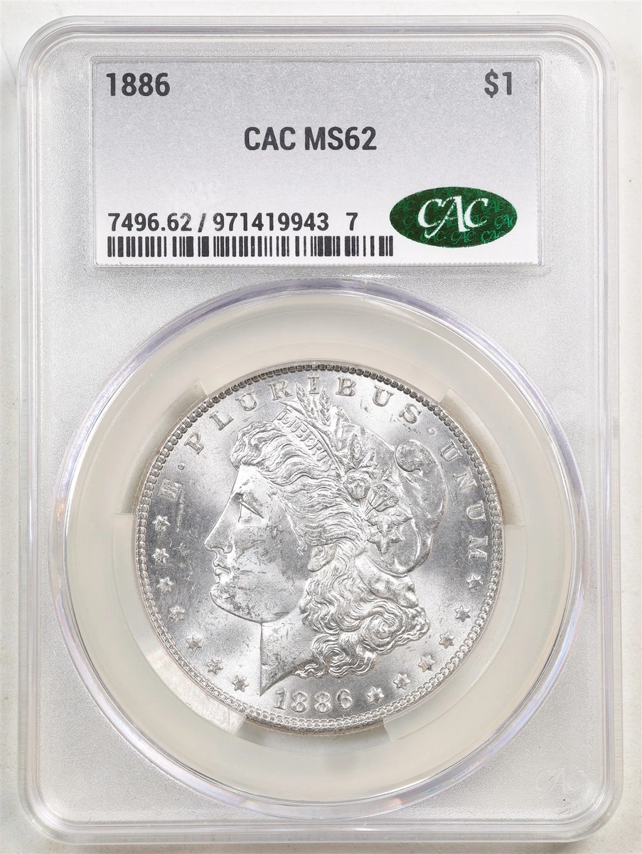 MS 62 Graded 1886 Year Morgan US Dollars (1878-1921) for sale | eBay