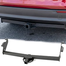 Class 3 Black 2 Inch Receiver Tube Rear Bumper Trailer Tow Hitch Towing Mount