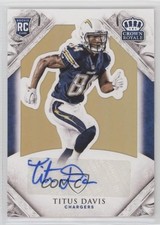 2015 Panini Crown Royale Rookie Signature Gold 33/49 Titus Davis #190 Auto 0c2