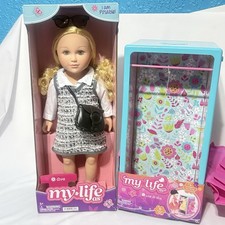My Life As Ava 18-Doll Blonde Hair Green Eyes Plus Accessory Closet set NEW