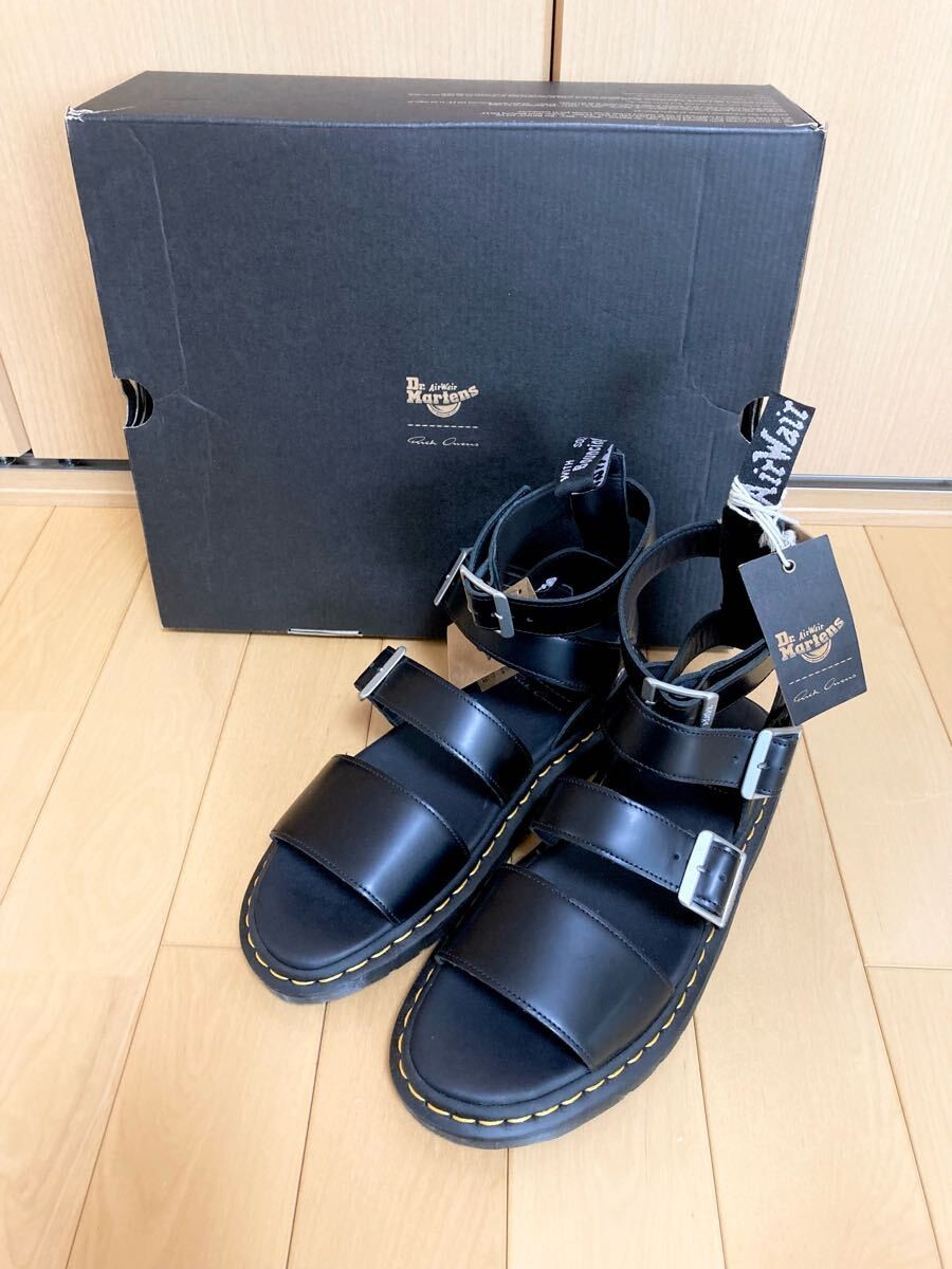 RICK OWENS Dr.Marten GRYPHON STRAP RO BLACK Strap Sandals