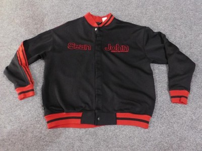 Sean John Jacket Mens XL Authentic Signature Varsity Hip Hop Brand Bomber Coat