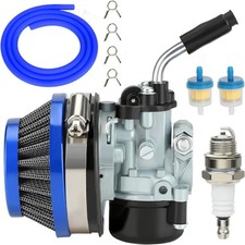 YOXUFA 2 Stroke 80cc Carburetor Assembly for 100cc 49cc 50cc 66cc Engine Motoriz