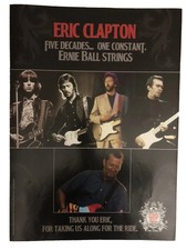 ERIC CLAPTON Poster Ernie Ball Strings Promo 13x18 Excellent Condition