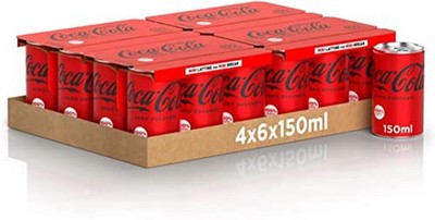 48x Coca Cola Zero Sugar Mini Dosen Kohlensäurehaltiges Getränk 150ml Softdrink
