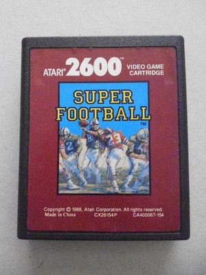 Atari Super Football Videospiel Cartridge - 2600 - vollständig getestet