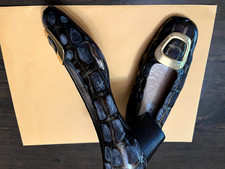 Leather vintage women shoes, size 6