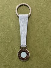 BVLGARI Baby Blue Leather Key Ring