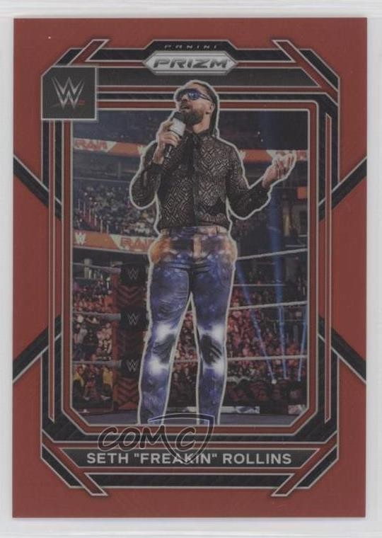2023 Panini Prizm WWE Red 266/299 Seth Rollins Freakin #137 pe8