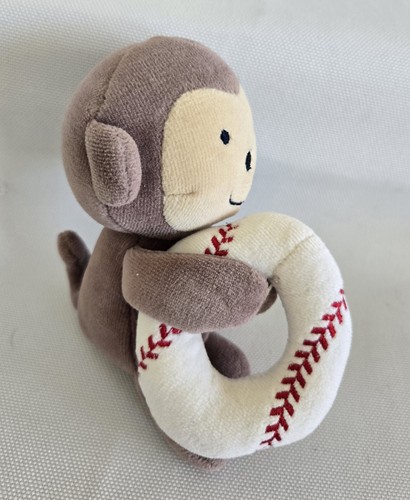 4 Carter's Brown Plush Monkeys,Baseball Ring, 1 Activity Book w/Crinkle Squeak - Picture 8 of 16