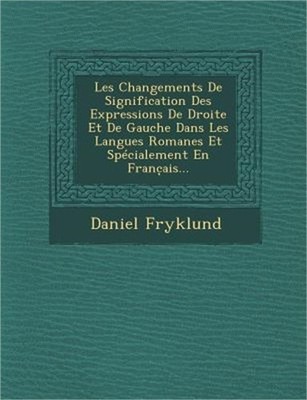 Les Changements de Signification Des Expressions de Droite Et de Gauche Dans Les