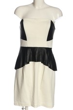 BADGLEY MISCHKA schulterfreies Kleid Damen Kleid Gr. DE 42 weiß-schwarz