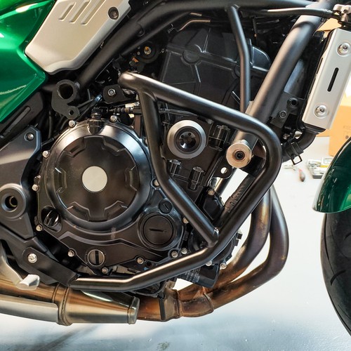 WOLFLINE Crash Bar pour Kawasaki Z650RS 2021-2025 Protection Cadre Moteur - Photo 4/20