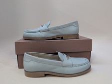 Franco Sarto Riley Loafer Women's Slip On Leather Shoes US 6 Soft Blue