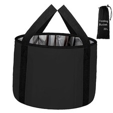 Foot Bath Basin 20L Collapsible Bucket, Portable Foot Soak Tub 20L-1pcs Black