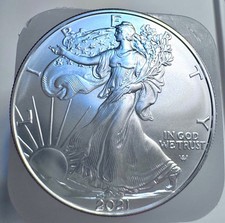 2021 Silver American Eagle Coin 1 Oz .999 US $1 Dollar BU Uncirculated Mint