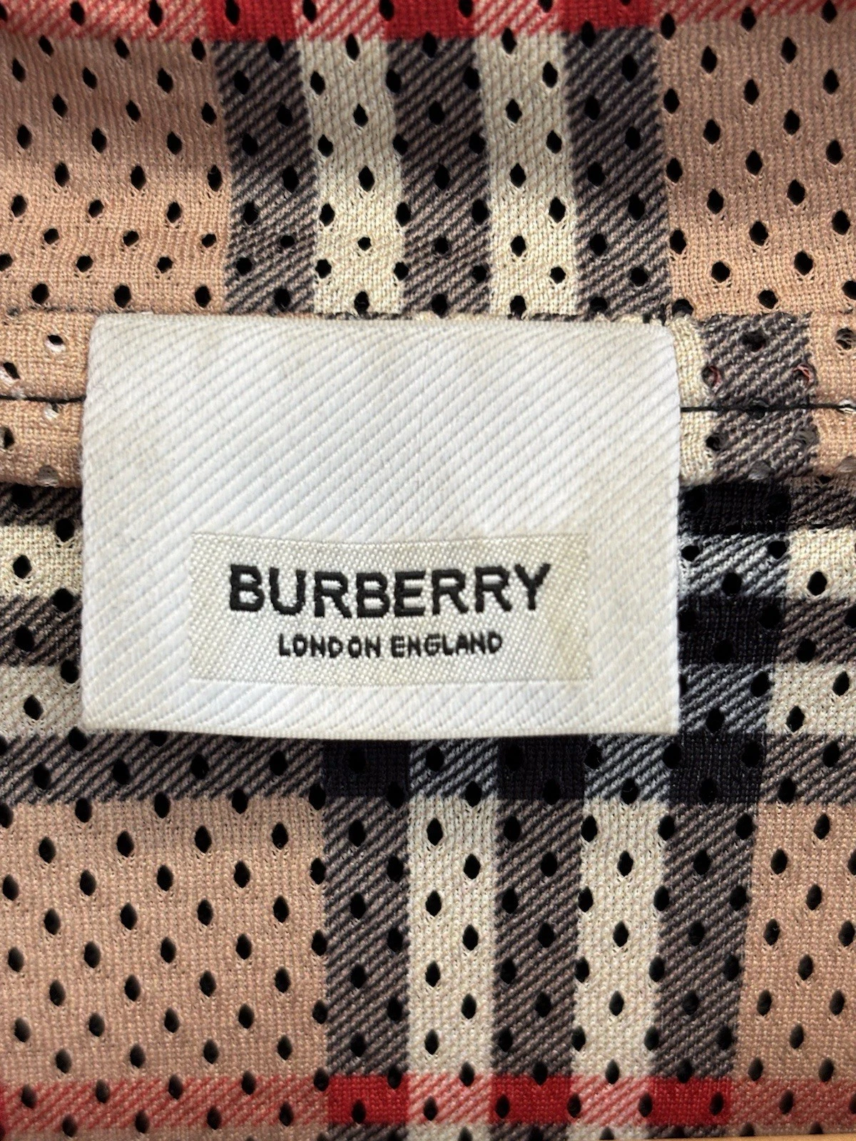 Autentica felpa con cappuccio e zip BURBERRY reversibile Nova Check London taglia M