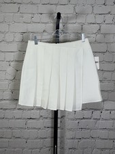Forever 21 White Pleated Skirt Size M New