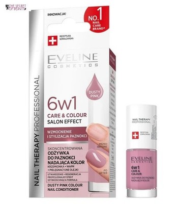 Eveline Nail Therapy Professional 6in1 Pflege & Farbsalon Effekt - Dusty Pink