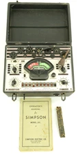 Simpson Model 305 Vacuum Tube Tester W/ Manual