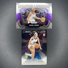 2024 Panini Prizm Draft Picks Angel Reese Deep Space + Campus Legends RC LSU
