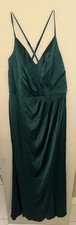 007 Junipe V Neck Crepe W Satin David’s Bridal Gown Size 10