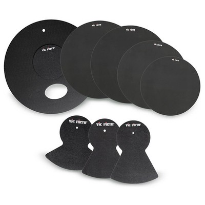 Vic Firth Drum Set Mute Pre-Pack 10,12,14 (2),20 in.,hi-hat,and cymbal (2)