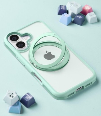 Torras Ostand R Fusion Series für iPhone 16 Light Green Handyhülle #2150035