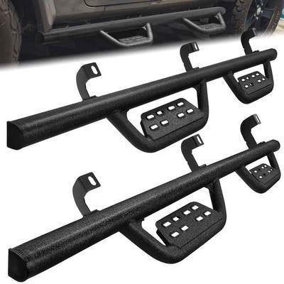 For 2018-2026 Jeep Wrangler JL 4 Door Running Board Nerf Bar Drop Down Side Step