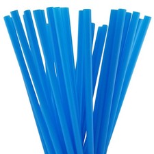 MagiDeal 10 Inch Drinking Straws 10 x 0.28 Inch 250, Blue 250, Blue