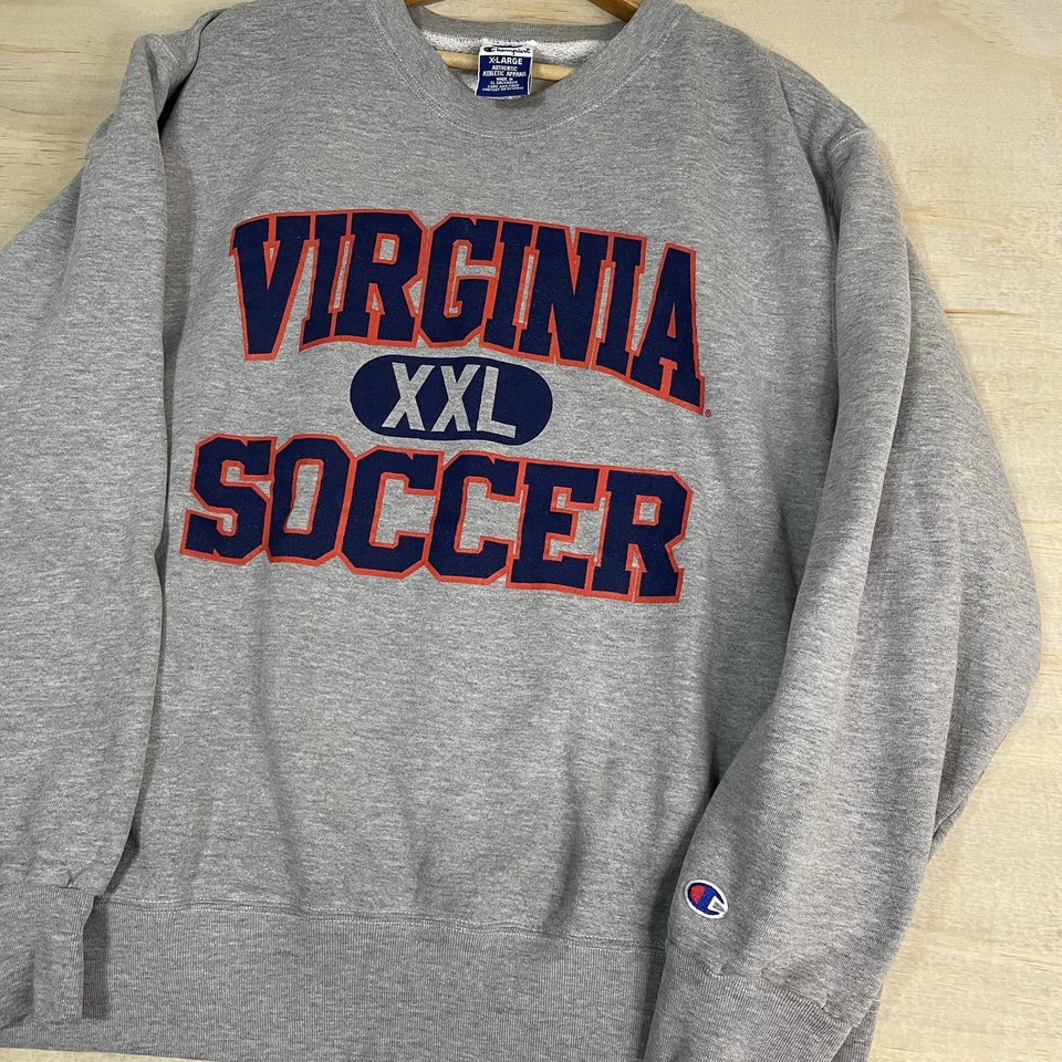 Virginia Cavaliers Sweatshirt Mens XL Gray College Soccer Pullover Crewneck - Image 2 of 4