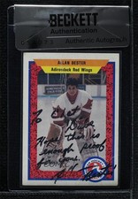 BAS 1991-92 ProCards AHL/IHL Allan Bester #118 Seal of Authenticity Auto 3c7