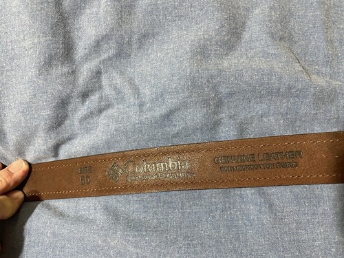 Columbia Men’s Brown Size 50 Belt W/fabric - Picture 5 of 7