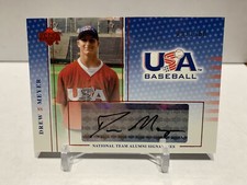 Drew Meyer 2004 USA Baseball National Team Alumni Signatures Black Ink /360