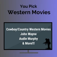 You Pick - Western/Cowboy Action Movies (DvD/Blu-Ray) John Wayne