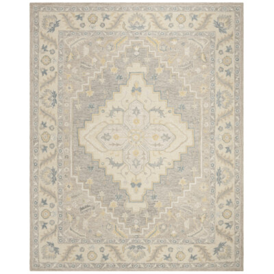 SAFAVIEH Micro-Loop MLP602B Handmade Beige / Grey Rug