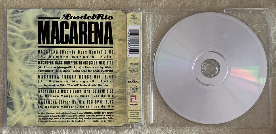 LOS DEL RIO - MACARENA - Maxi CD / Audio CD - KULT - Remixes - Bild 2 von 2