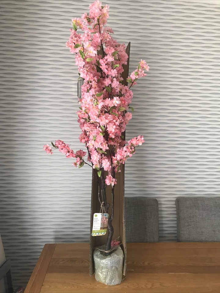 Smart Garden Cherry Blossom Tree Potted Plant Pink Flower Outdoor 140cm