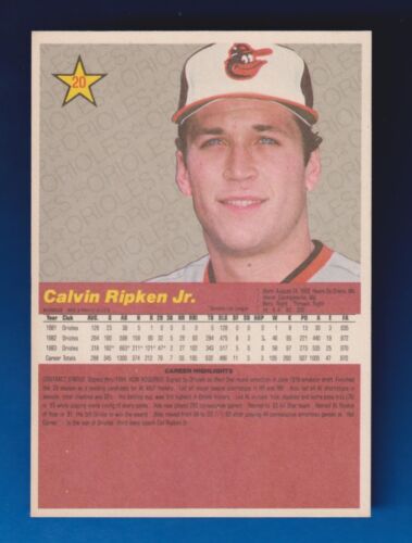 1984 Donruss- Cal Ripkin, Jr- Baltimore Orioles # 20 - Picture 2 of 3