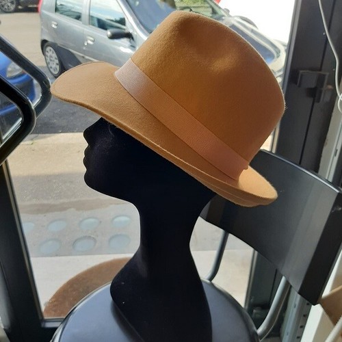 Cappello Adulto Borsalino Giallo Feltro Lana Donna Made in Italy Taglia 56  | eBay