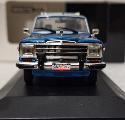 Jeep Wagoneer 1989 Blue Met Wood 1:43 Whitebox WB162 EXTREMLELY