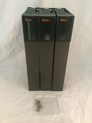 Mitsubishi Melsec AG60 Programmable Controller Housing Lot of 3